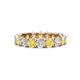 1 - Laida 3.80 mm Yellow Sapphire and Diamond Eternity Band 