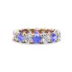 1 - Laida 3.90 ctw (4.00 mm) Tanzanite and Diamond Eternity Band 