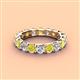 4 - Laida 3.80 mm Yellow and White Diamond Eternity Band 