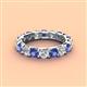 4 - Laida 3.80 mm Iolite and Diamond Eternity Band 