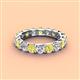 4 - Laida 3.80 mm Yellow Sapphire and Diamond Eternity Band 