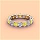 4 - Laida 3.80 mm Yellow Sapphire and Diamond Eternity Band 