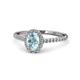 1 - Marnie Desire Oval Cut Aquamarine and Diamond Halo Engagement Ring 