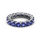 3 - Lucida 4.00 mm Round Iolite U Prong Eternity Band 