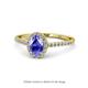 1 - Marnie Desire Oval Cut Tanzanite and Diamond Halo Engagement Ring 
