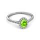 3 - Marnie Desire Oval Cut Peridot and Diamond Halo Engagement Ring 