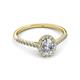 3 - Marnie Desire Oval Cut Diamond Halo Engagement Ring 