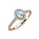 4 - Marnie Desire Oval Cut Aquamarine and Diamond Halo Engagement Ring 