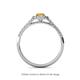 4 - Marnie Desire Oval Cut Citrine and Diamond Halo Engagement Ring 