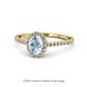 1 - Marnie Desire Oval Cut Aquamarine and Diamond Halo Engagement Ring 