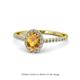 1 - Marnie Desire Oval Cut Citrine and Diamond Halo Engagement Ring 