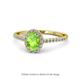 1 - Marnie Desire Oval Cut Peridot and Diamond Halo Engagement Ring 