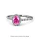 1 - Marnie Desire Oval Cut Pink Sapphire and Diamond Halo Engagement Ring 