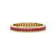 1 - Celina 2.00 mm Round Ruby Eternity Band 