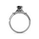 5 - Katelle Desire Black and White Diamond Engagement Ring 