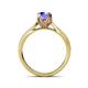 5 - Aziel Desire Tanzanite and Diamond Solitaire Plus Engagement Ring 