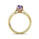 5 - Aziel Desire Iolite and Diamond Solitaire Plus Engagement Ring 