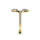 6 - Raene Iolite with Side Diamonds Bypass Ring 
