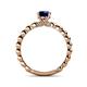 5 - Sariah Desire Blue Sapphire and Diamond Engagement Ring 