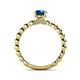 5 - Sariah Desire Blue and White Diamond Engagement Ring 