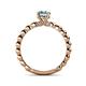 5 - Sariah Desire Aquamarine and Diamond Engagement Ring 