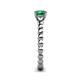 6 - Sariah Desire Emerald and Diamond Engagement Ring 