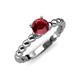 4 - Sariah Desire Ruby and Diamond Engagement Ring 