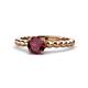 1 - Sariah Desire Ruby and Diamond Engagement Ring 