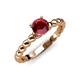 4 - Sariah Desire Ruby and Diamond Engagement Ring 