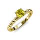 4 - Sariah Desire Yellow and White Diamond Engagement Ring 