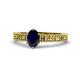 1 - Florian Classic 7x5 mm Oval Cut Blue Sapphire Solitaire Engagement Ring 