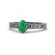 1 - Florian Classic 7x5 mm Oval Cut Emerald Solitaire Engagement Ring 