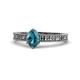 1 - Florian Classic 7x5 mm Oval Cut London Blue Topaz Solitaire Engagement Ring 