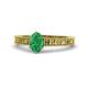 1 - Florian Classic 7x5 mm Oval Cut Emerald Solitaire Engagement Ring 