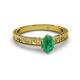 2 - Florian Classic 7x5 mm Oval Cut Emerald Solitaire Engagement Ring 