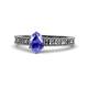 1 - Florian Classic 7x5 mm Oval Cut Tanzanite Solitaire Engagement Ring 