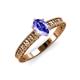 3 - Florian Classic 7x5 mm Oval Cut Tanzanite Solitaire Engagement Ring 