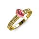 3 - Florian Classic 7x5 mm Oval Cut Pink Tourmaline Solitaire Engagement Ring 