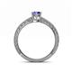 4 - Florian Classic 7x5 mm Oval Cut Tanzanite Solitaire Engagement Ring 