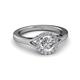 3 - Lyneth Desire Round Diamond Halo Engagement Ring 
