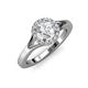 4 - Lyneth Desire Round Diamond Halo Engagement Ring 