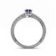 4 - Florian Classic 7x5 mm Pear Cut Blue Sapphire Solitaire Engagement Ring 