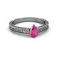 2 - Florian Classic 7x5 mm Pear Cut Pink Sapphire Solitaire Engagement Ring 