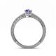 4 - Florian Classic 7x5 mm Pear Cut Tanzanite Solitaire Engagement Ring 