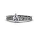 1 - Florian Classic GIA Certified 7x5 mm Pear Cut Diamond Solitaire Engagement Ring 