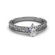2 - Florian Classic GIA Certified 7x5 mm Pear Cut Diamond Solitaire Engagement Ring 