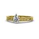 1 - Florian Classic GIA Certified 7x5 mm Pear Cut Diamond Solitaire Engagement Ring 