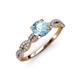 4 - Milena Desire Aquamarine and Diamond Engagement Ring 