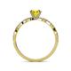 5 - Milena Desire Yellow and White Diamond Engagement Ring 