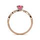 5 - Milena Desire Pink Tourmaline and Diamond Engagement Ring 